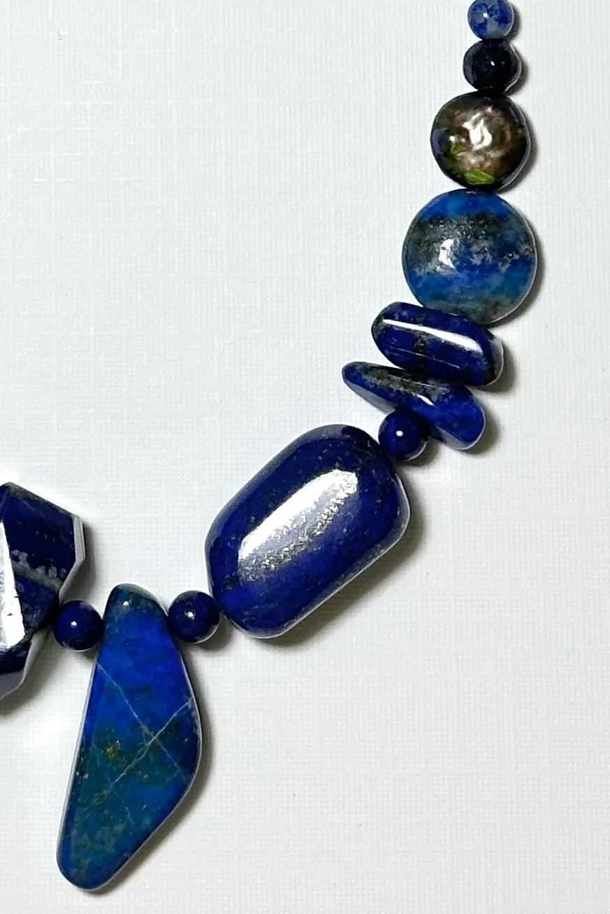 Necklace Lapis Lazuli Angles