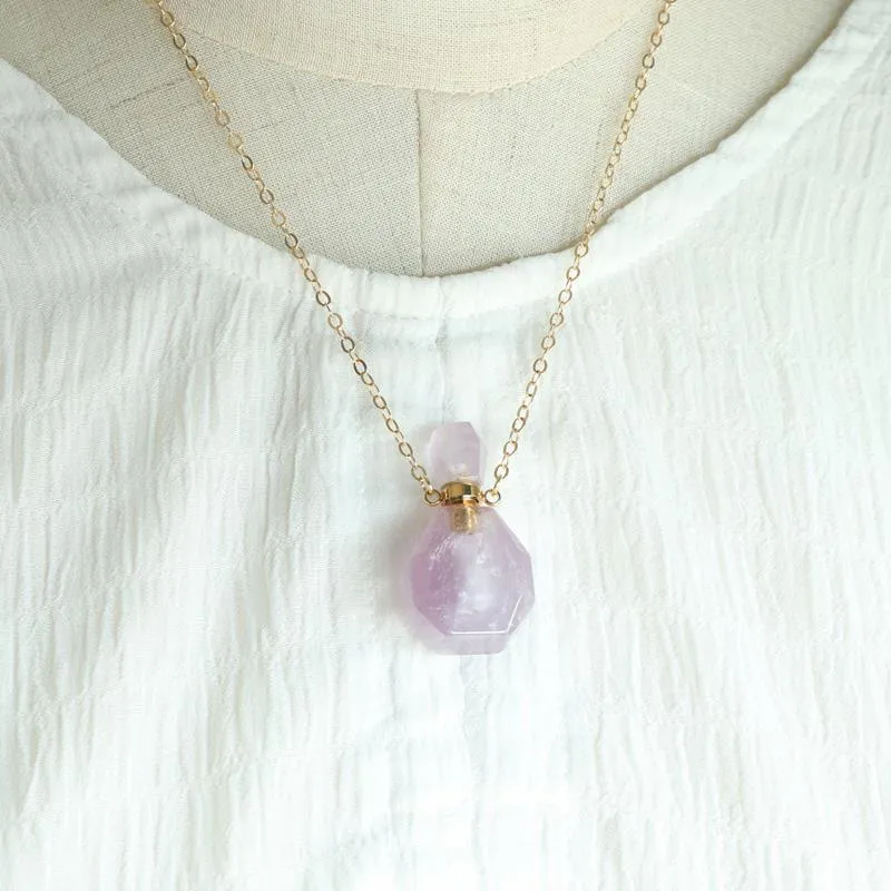 New Amethyst Wishing Bottle Pendant