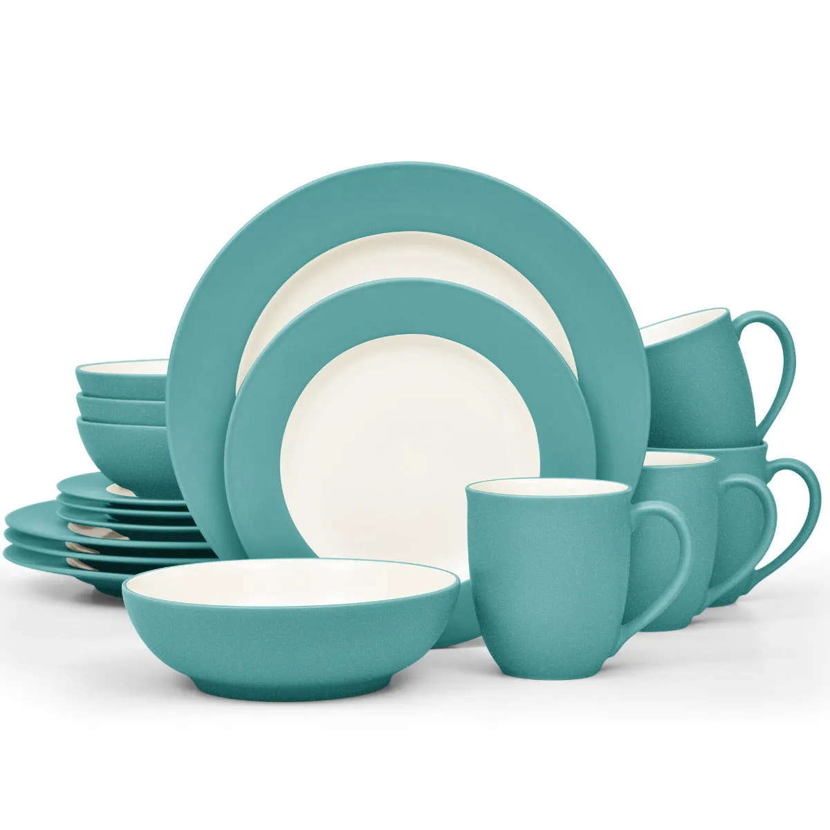 Noritake Turquoise Colorwave Rim Dinnerware Set
