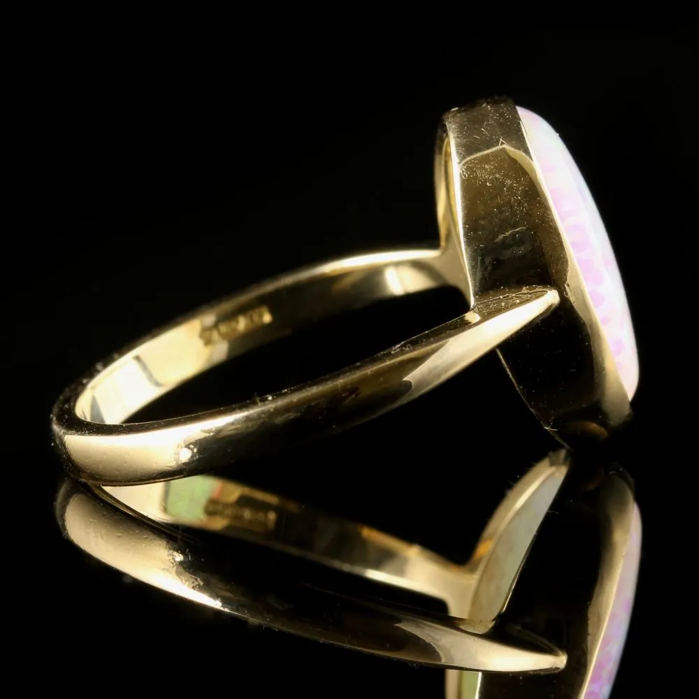 Opal 9Ct Gold Ring Large 6.5Ct Opal