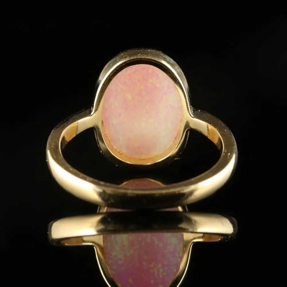 Opal 9Ct Gold Ring Large 6.5Ct Opal