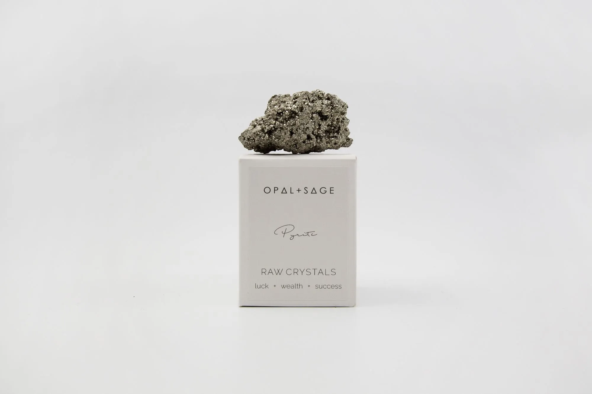 Opal   Sage Pyrite Crystal