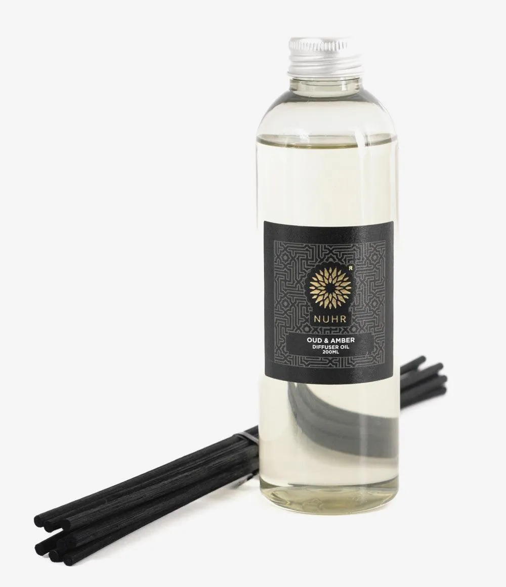 Oud & Amber Luxury Reed Diffuser Refill 200ml