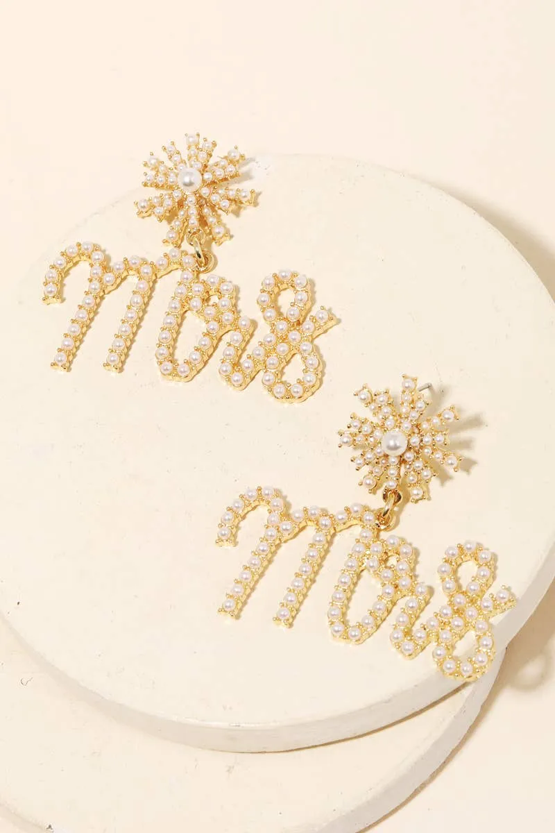 Pearl Mrs. Earrings
