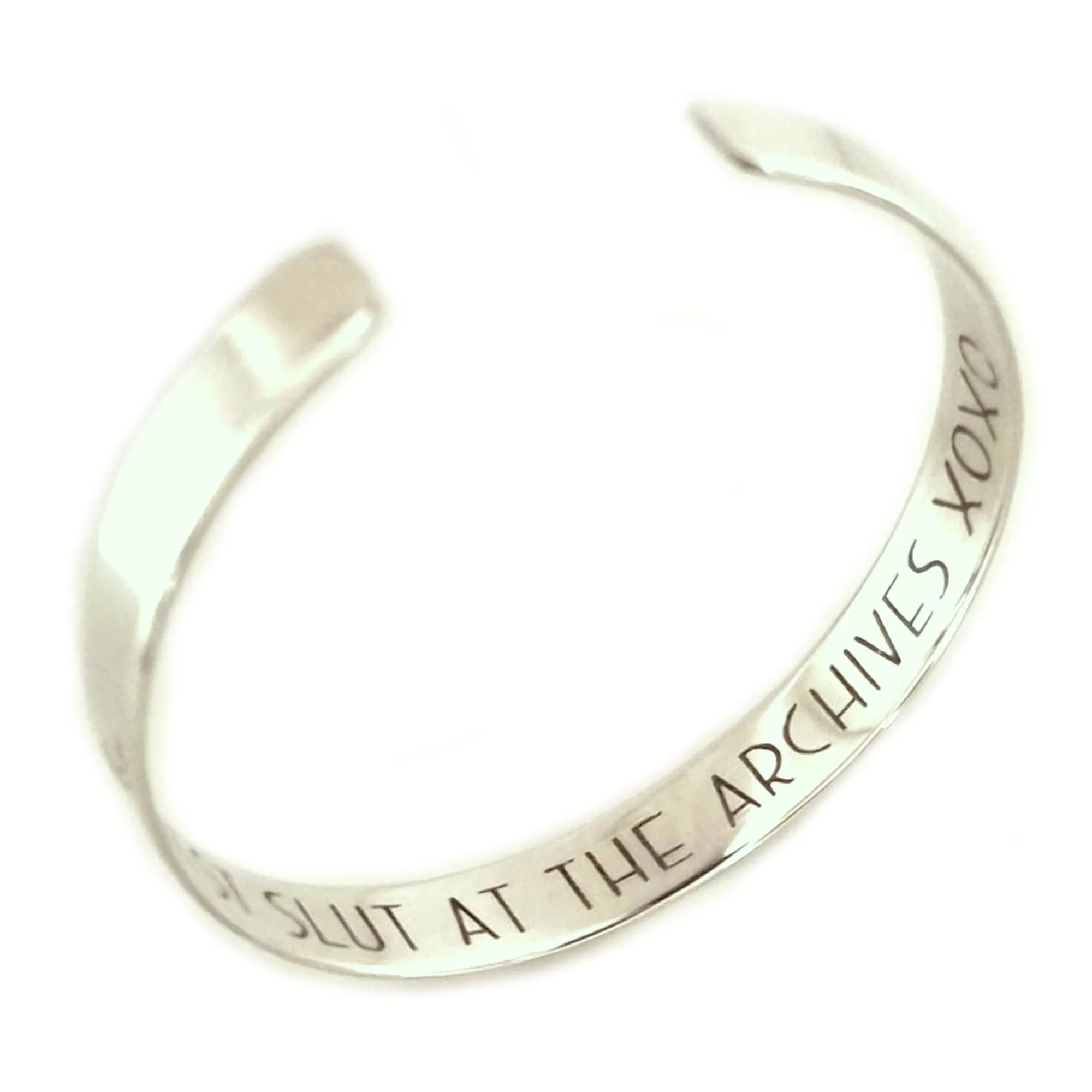 Personalized Sterling Silver Men's Inspiration Cuff Bracelet
