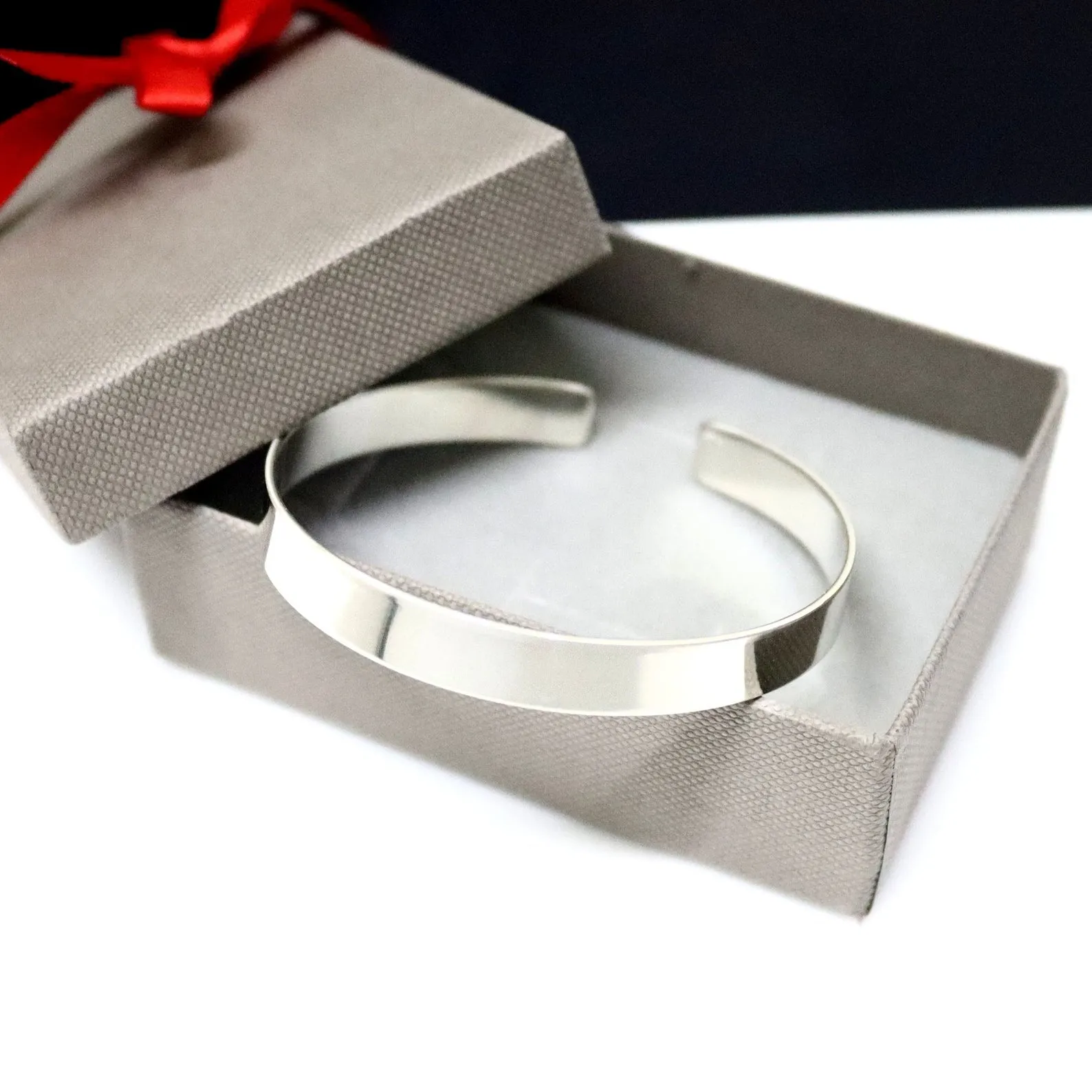 Personalized Sterling Silver Men's Inspiration Cuff Bracelet