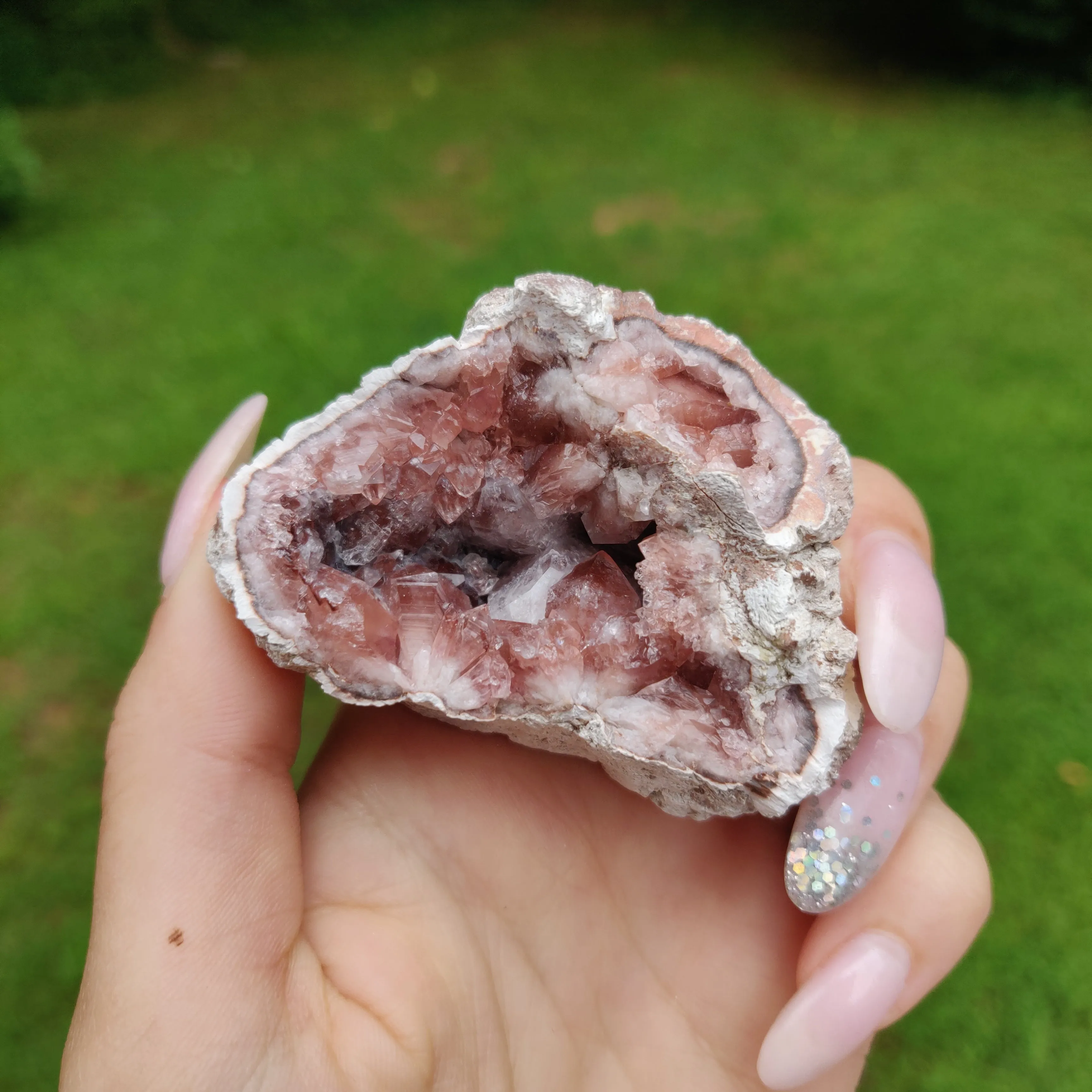 Pink Amethyst Geode  (#J2)