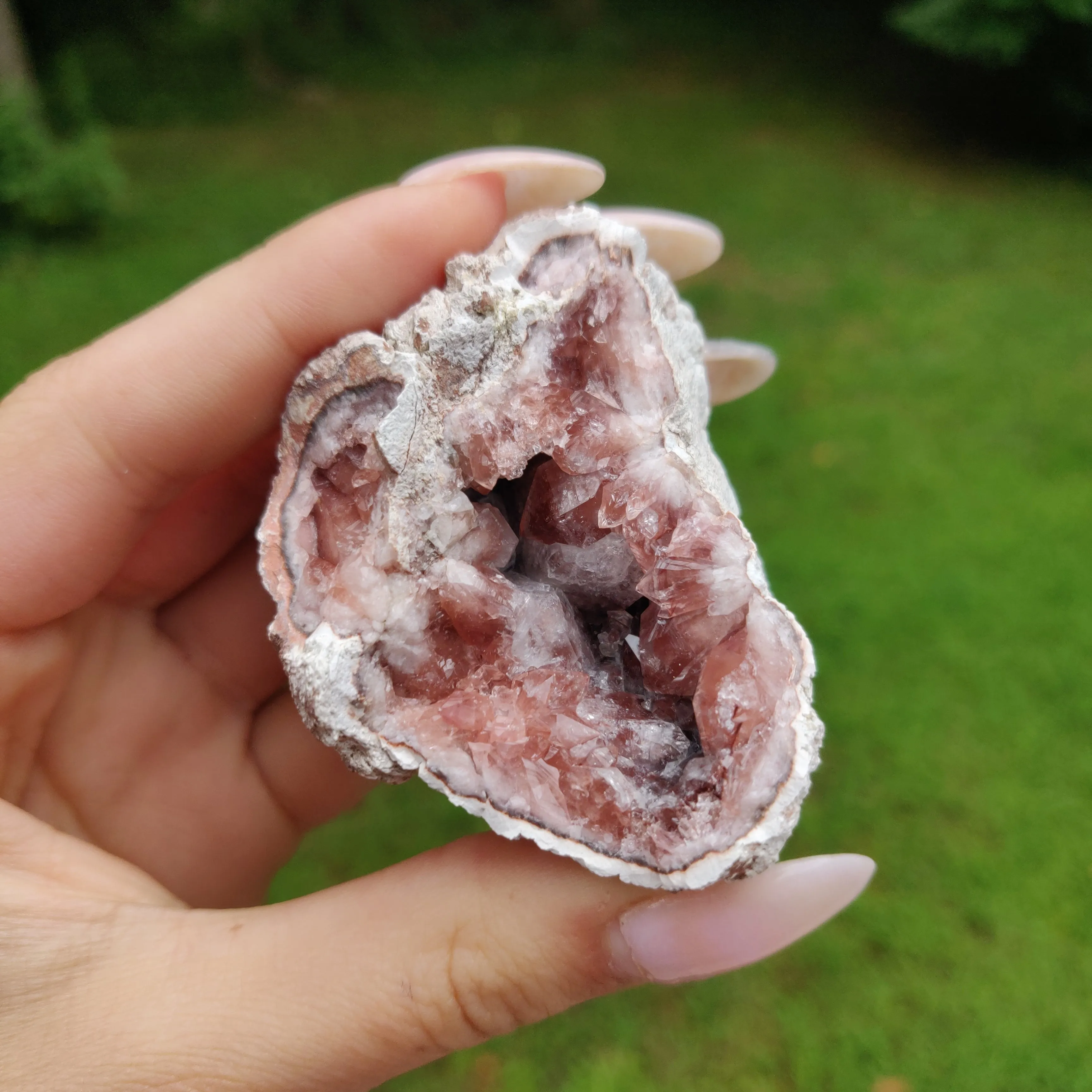 Pink Amethyst Geode  (#J2)