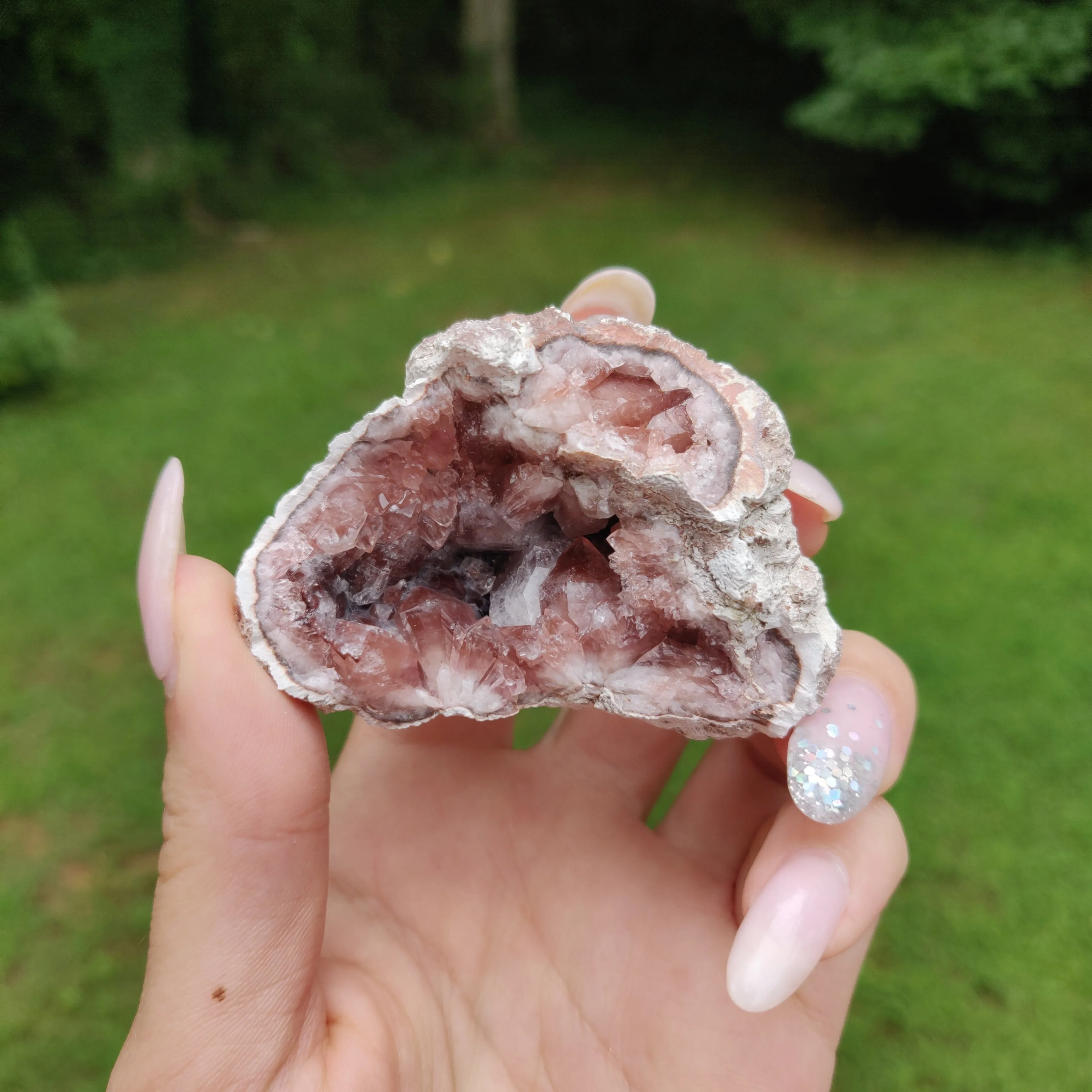 Pink Amethyst Geode  (#J2)