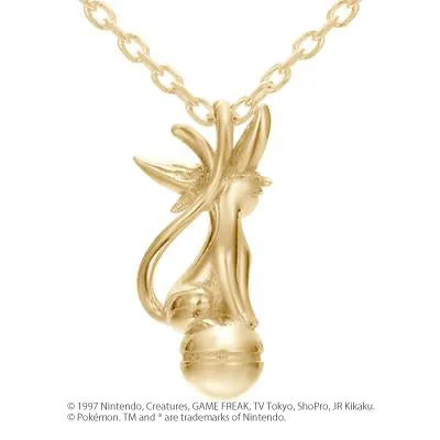 [Pokémon]Espeon & Pokéball necklace K18 gold