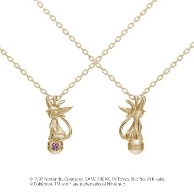 [Pokémon]Espeon & Pokéball necklace K18 gold