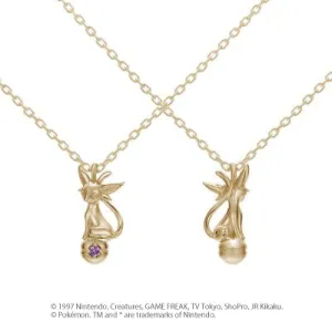 [Pokémon]Espeon & Pokéball necklace K18 gold