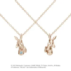 [Pokémon]Glaceon & Pokéball necklace K18 rose gold