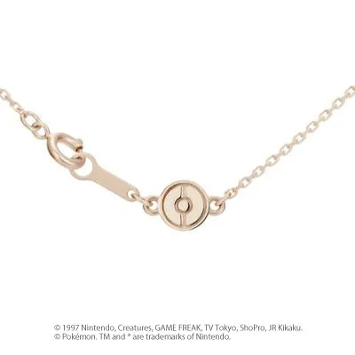 [Pokémon]Glaceon & Pokéball necklace K18 rose gold