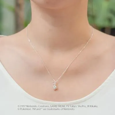 [Pokémon]Glaceon & Pokéball necklace K18 rose gold