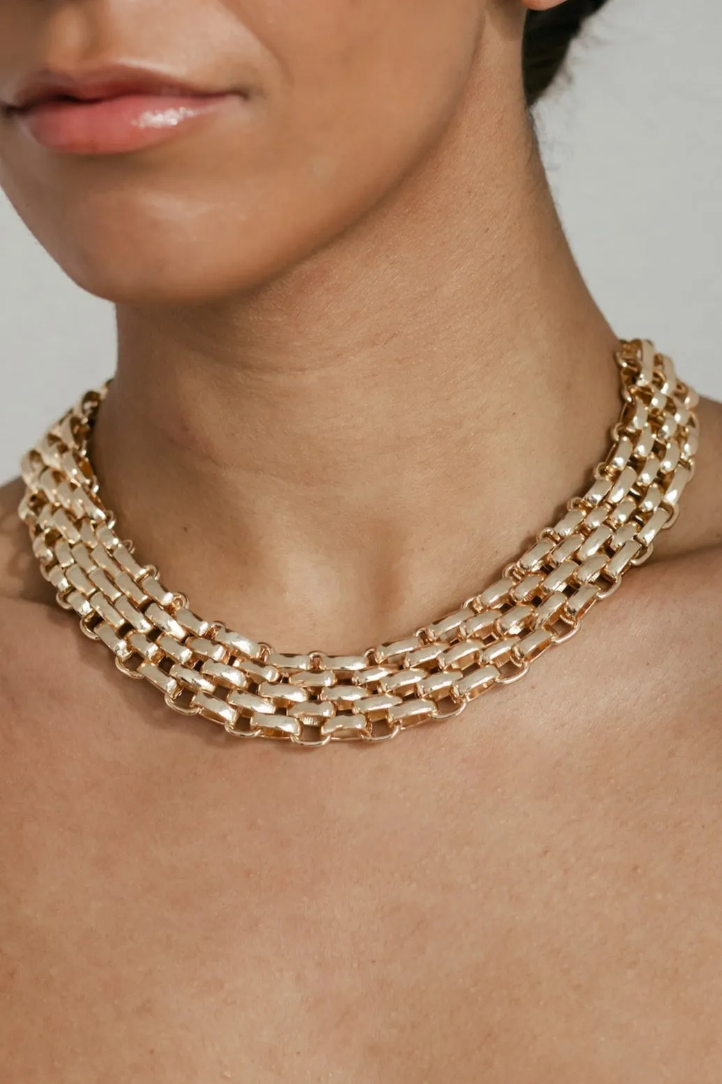 Relle Chainlink Necklace - Gold