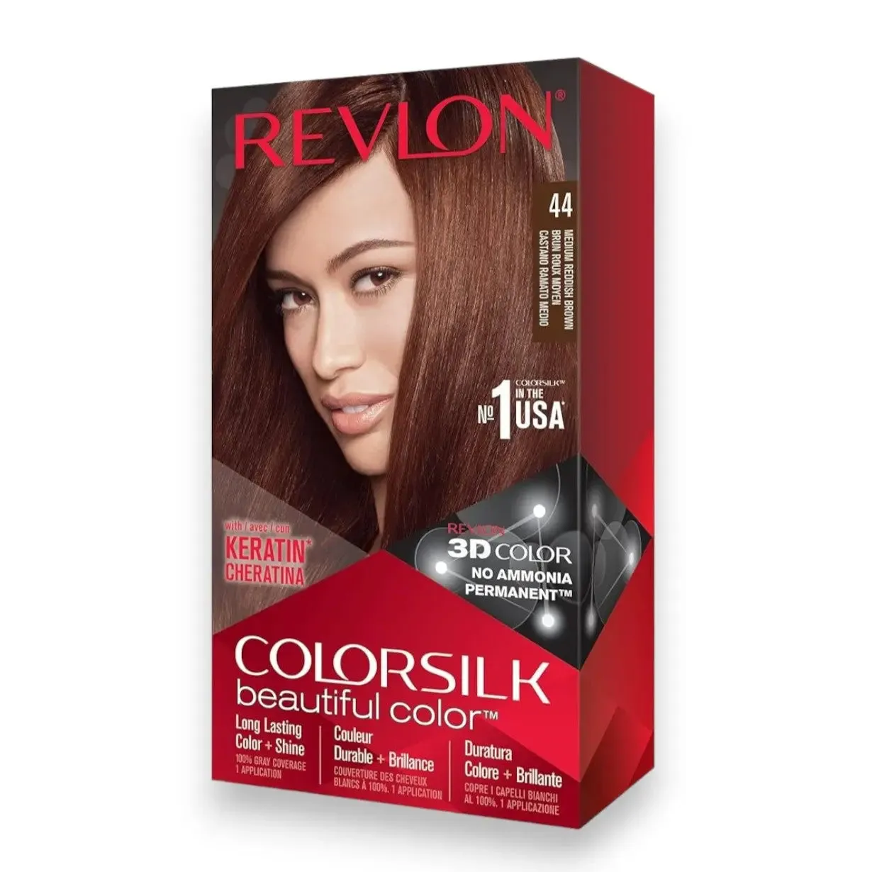 Revlon Colorsilk Beautiful - Color Shade 44 Medium Reddish Brown