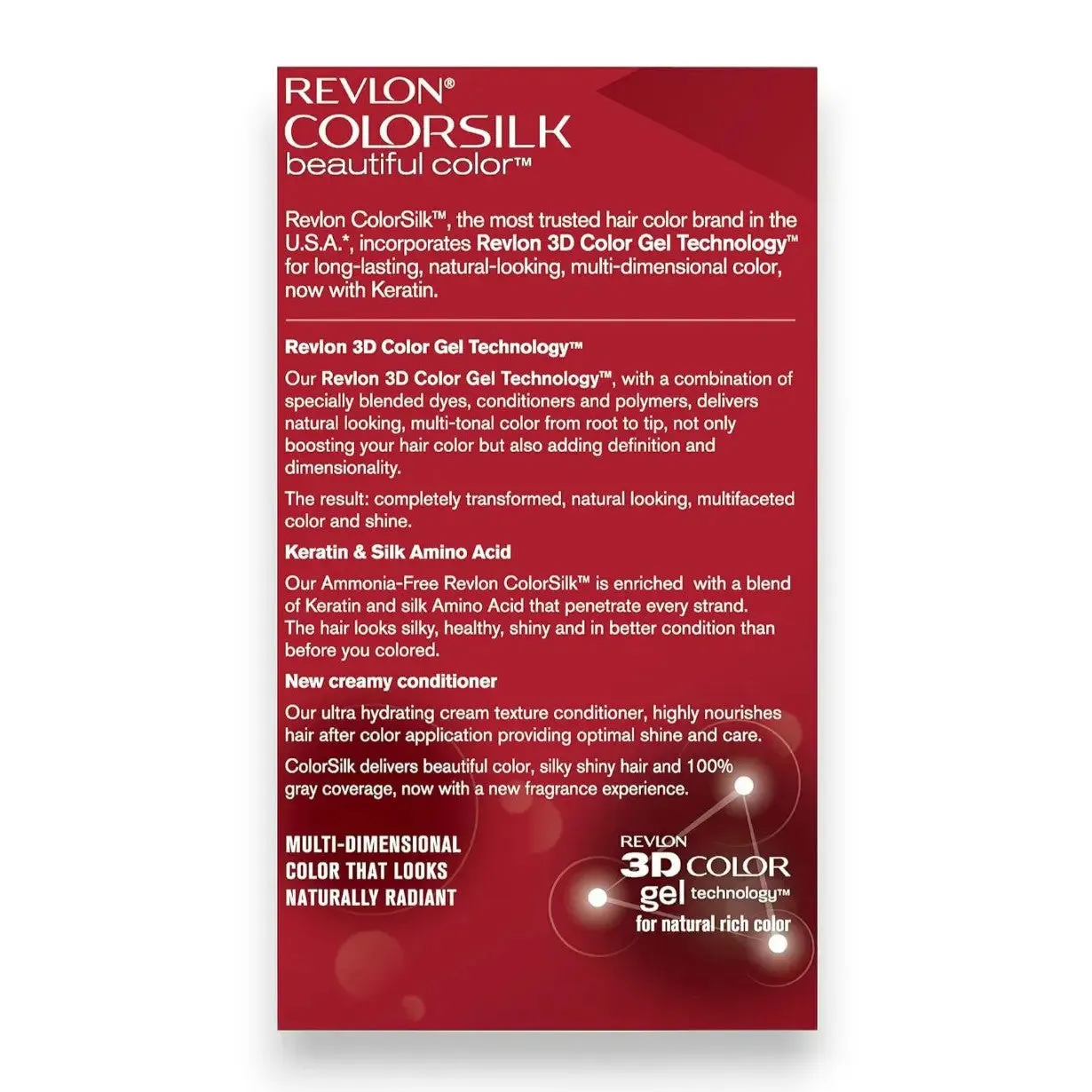 Revlon Colorsilk Beautiful - Color Shade 44 Medium Reddish Brown