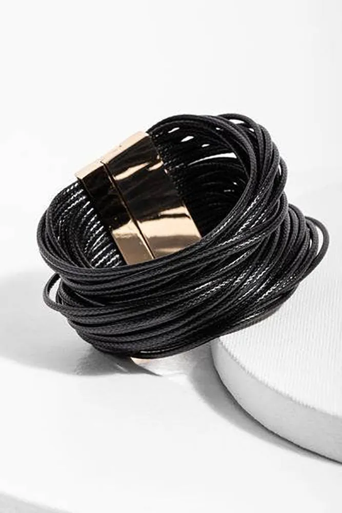 SAACHI Simple Cord Leather Bracelet