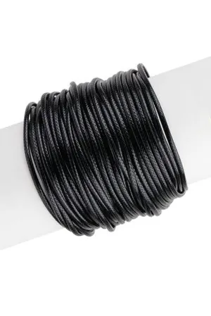 SAACHI Simple Cord Leather Bracelet