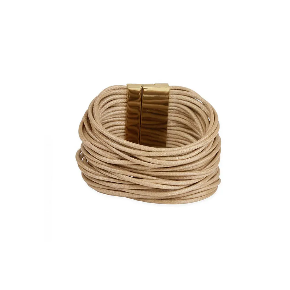 SAACHI Simple Cord Leather Bracelet