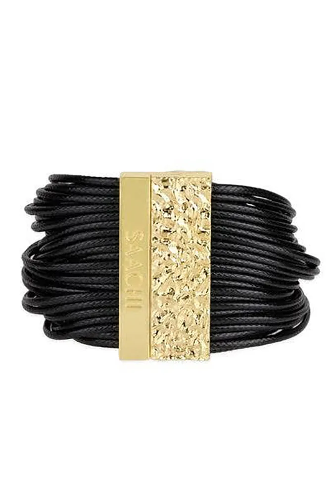 SAACHI Simple Cord Leather Bracelet