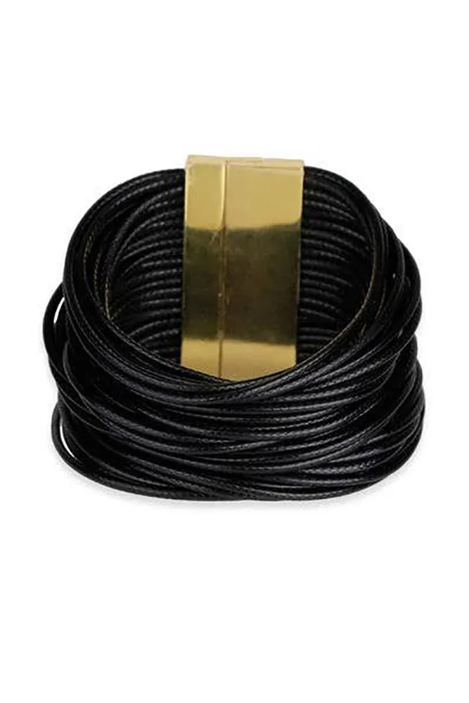 SAACHI Simple Cord Leather Bracelet