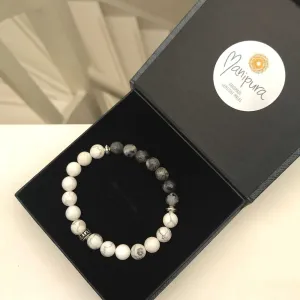 Shades of Grey Gemstone Bracelet