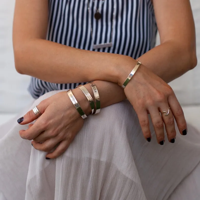 Silver rose bracelet - Mother daughter bracelet