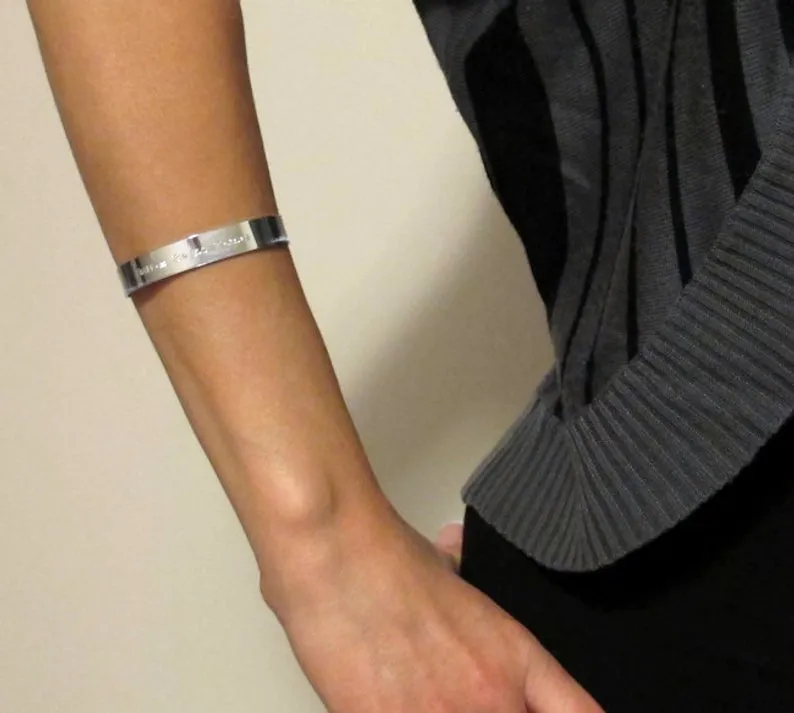 Silver rose bracelet - Mother daughter bracelet