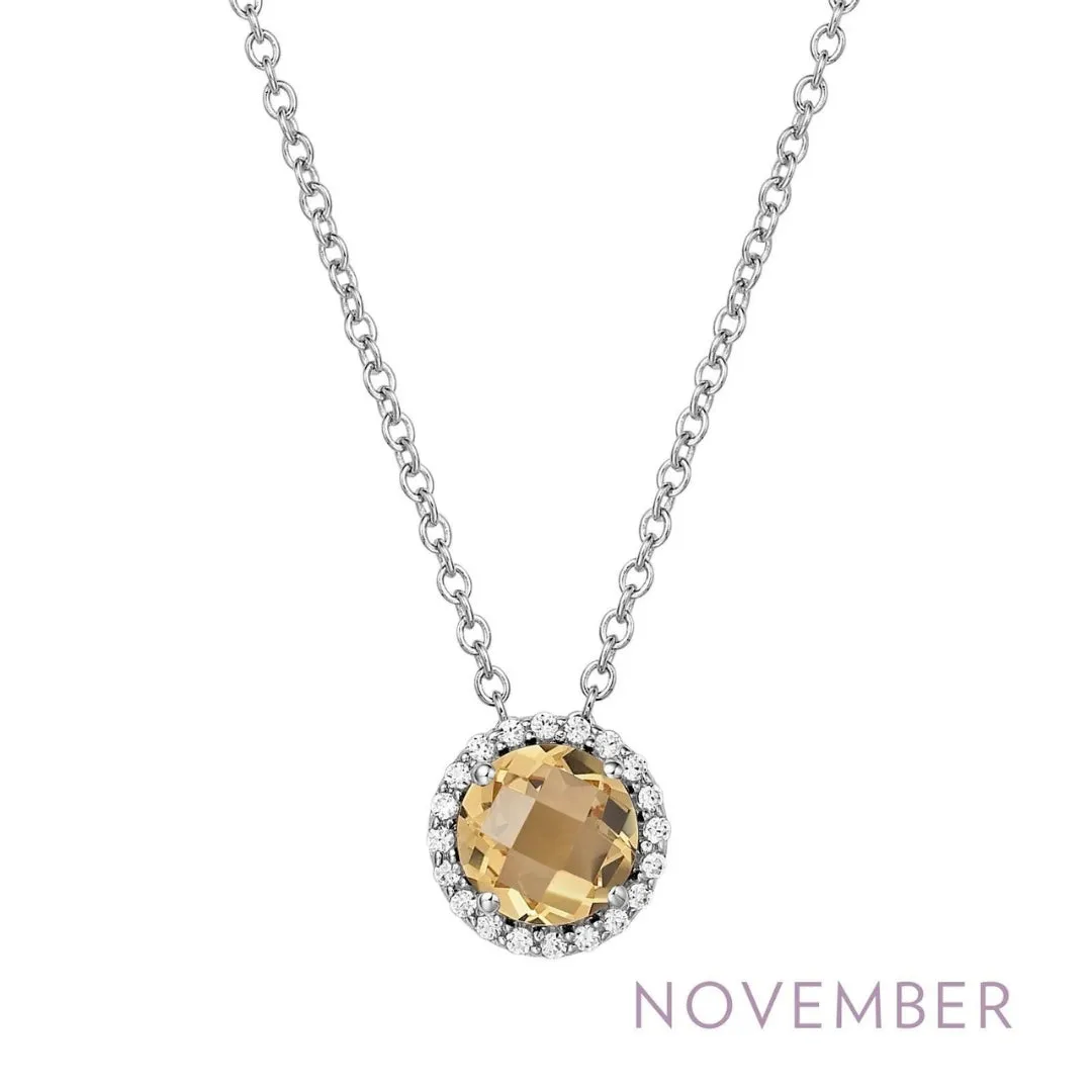 Simulated Citrine Birthstone Pendant by Lafonn