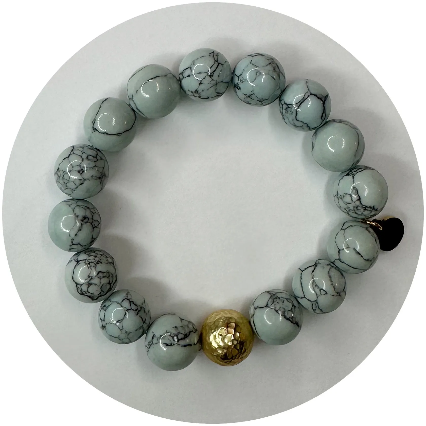 Sky Blue Howlite Color Stax