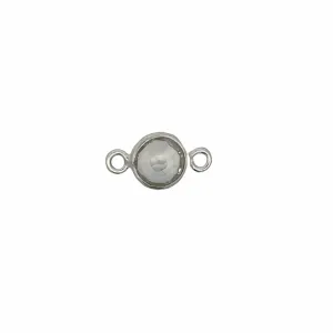 Small Round Channel Set Clear Quartz Connector