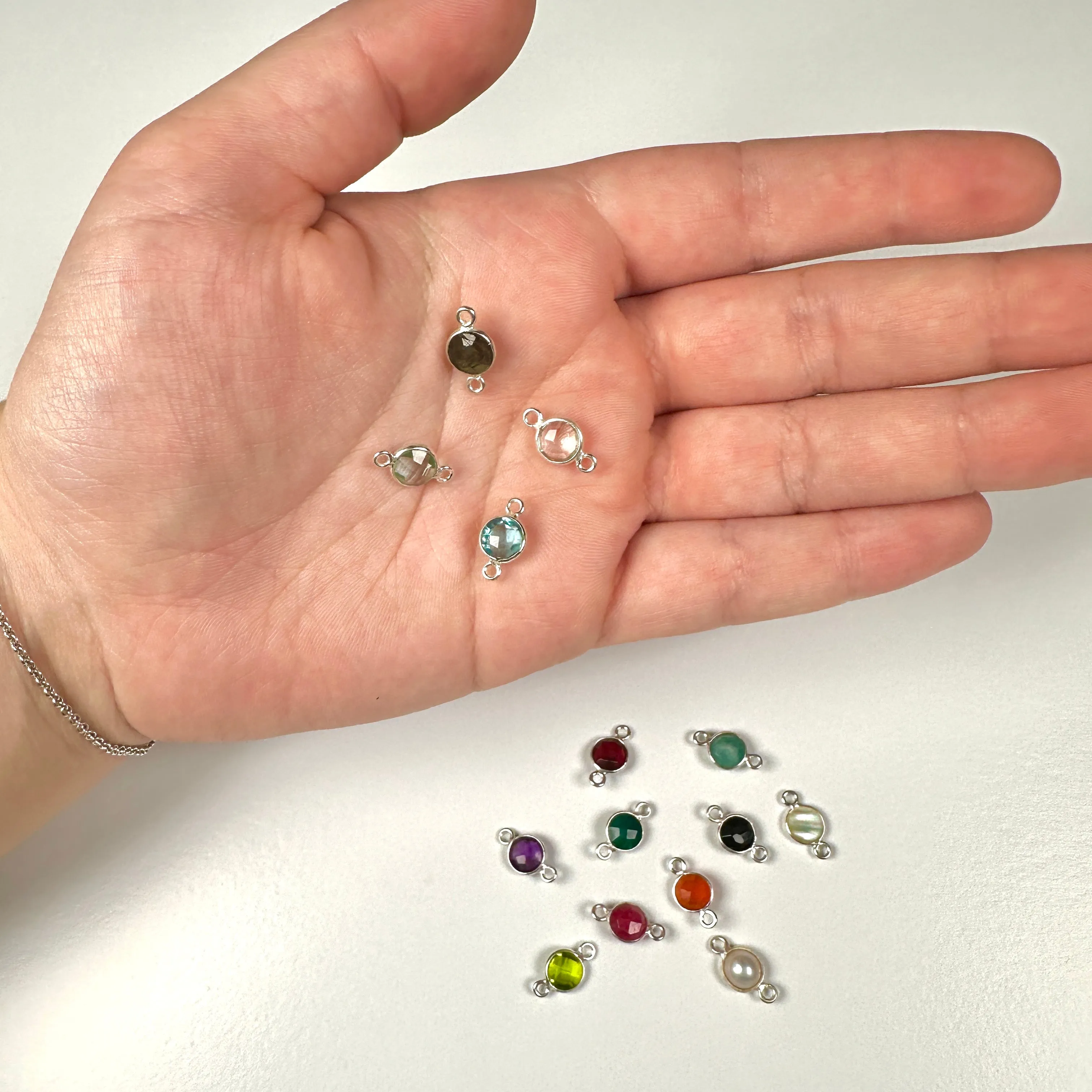 Small Round Channel Set Clear Quartz Connector