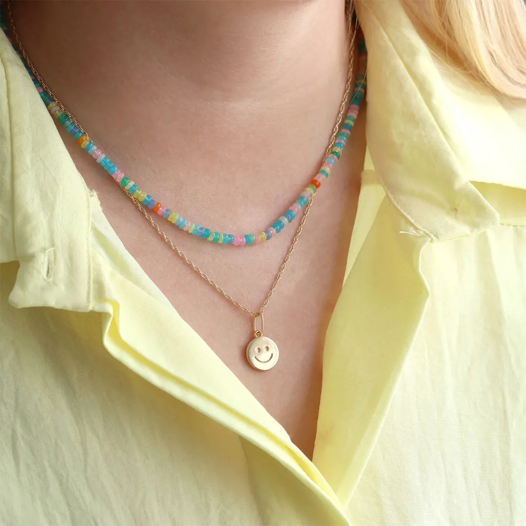 Spring Multi-color Opal Necklace