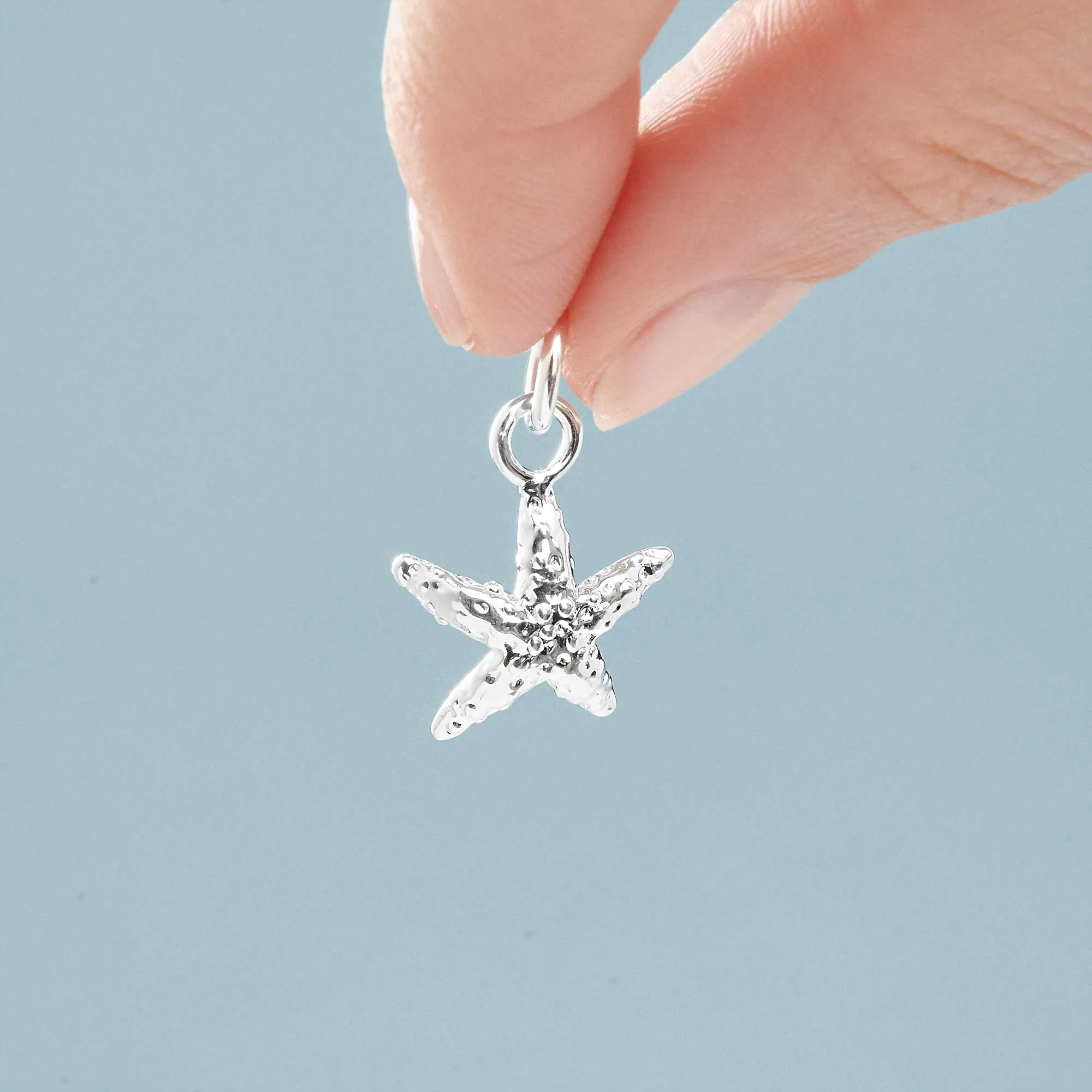 Starfish Silver Charm