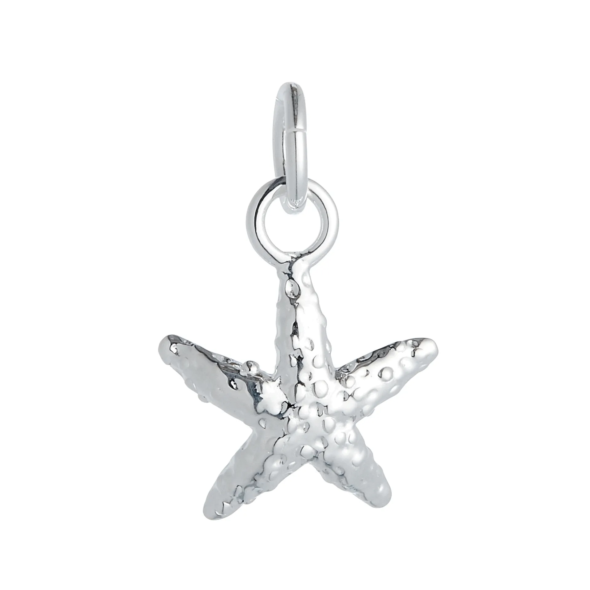 Starfish Silver Charm