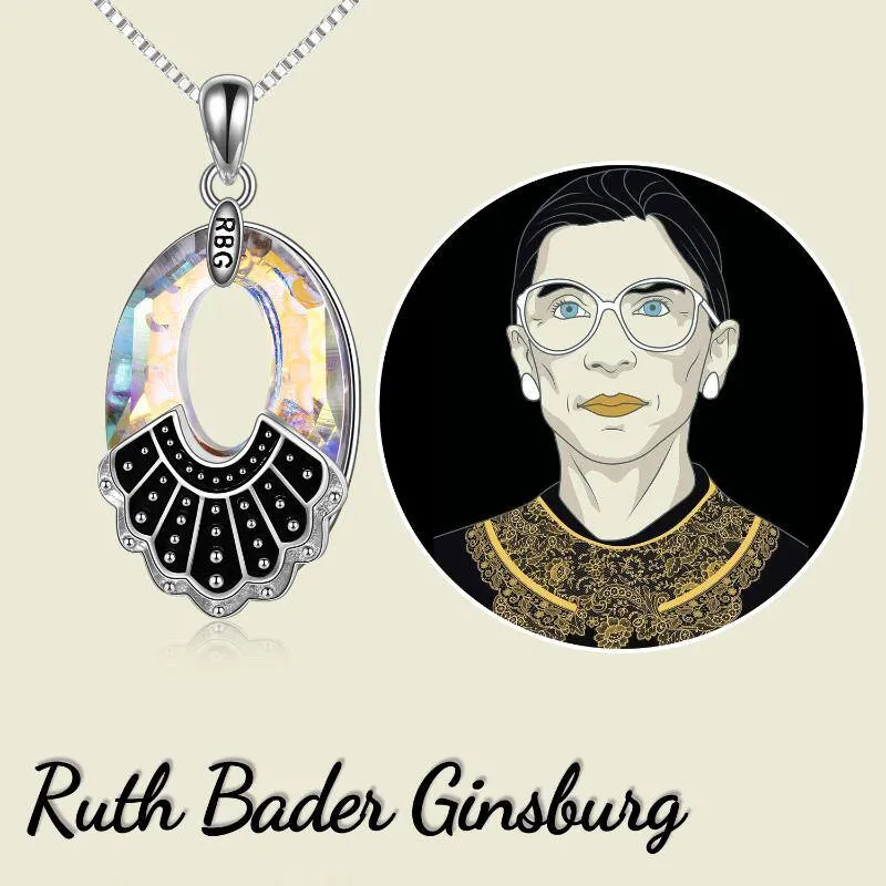 Sterling Silver Necklace Gifts Jewelry Fans of Ruth Bader Ginsburg