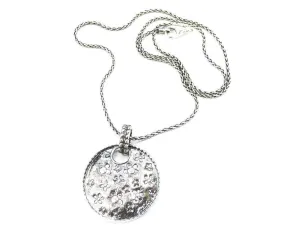 Sterling Silver necklace handmade silver jewelry elegant silver necklace. Floral necklace.
