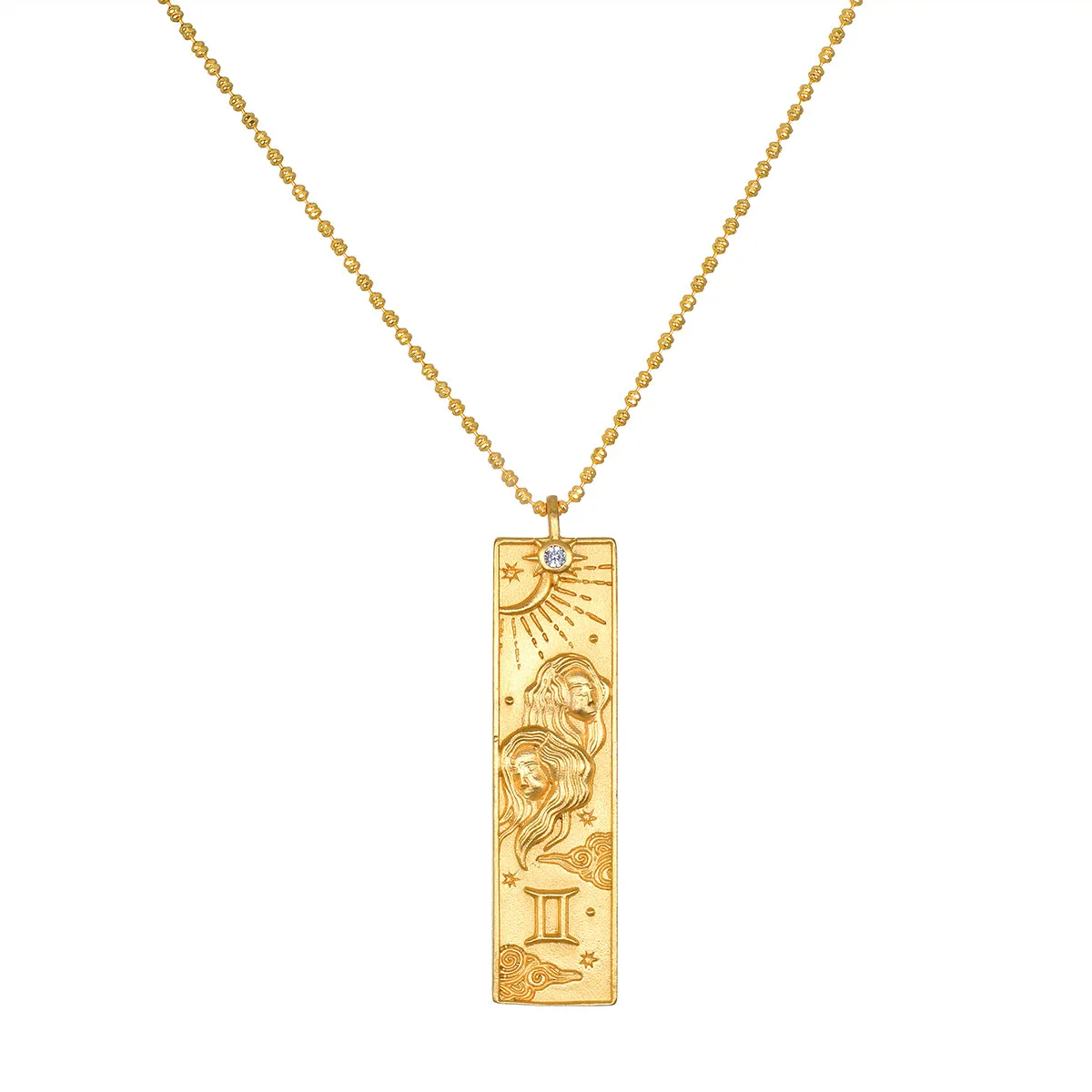 Story of Gemini Zodiac Necklace