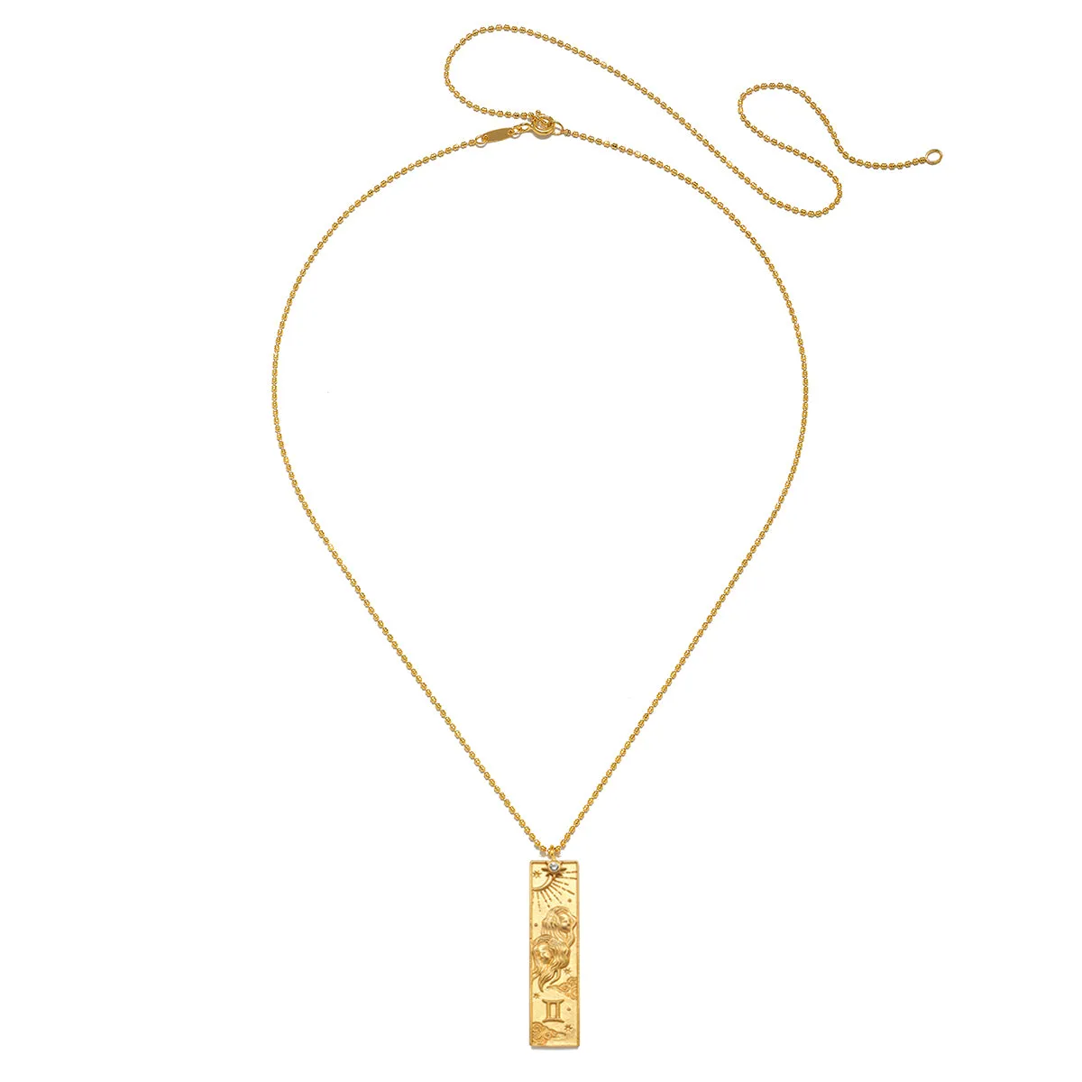 Story of Gemini Zodiac Necklace