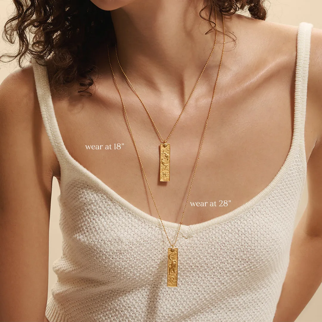 Story of Gemini Zodiac Necklace