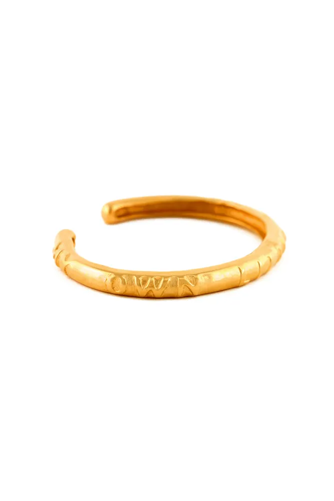 Sylvia Benson MOLW Gold Cuff