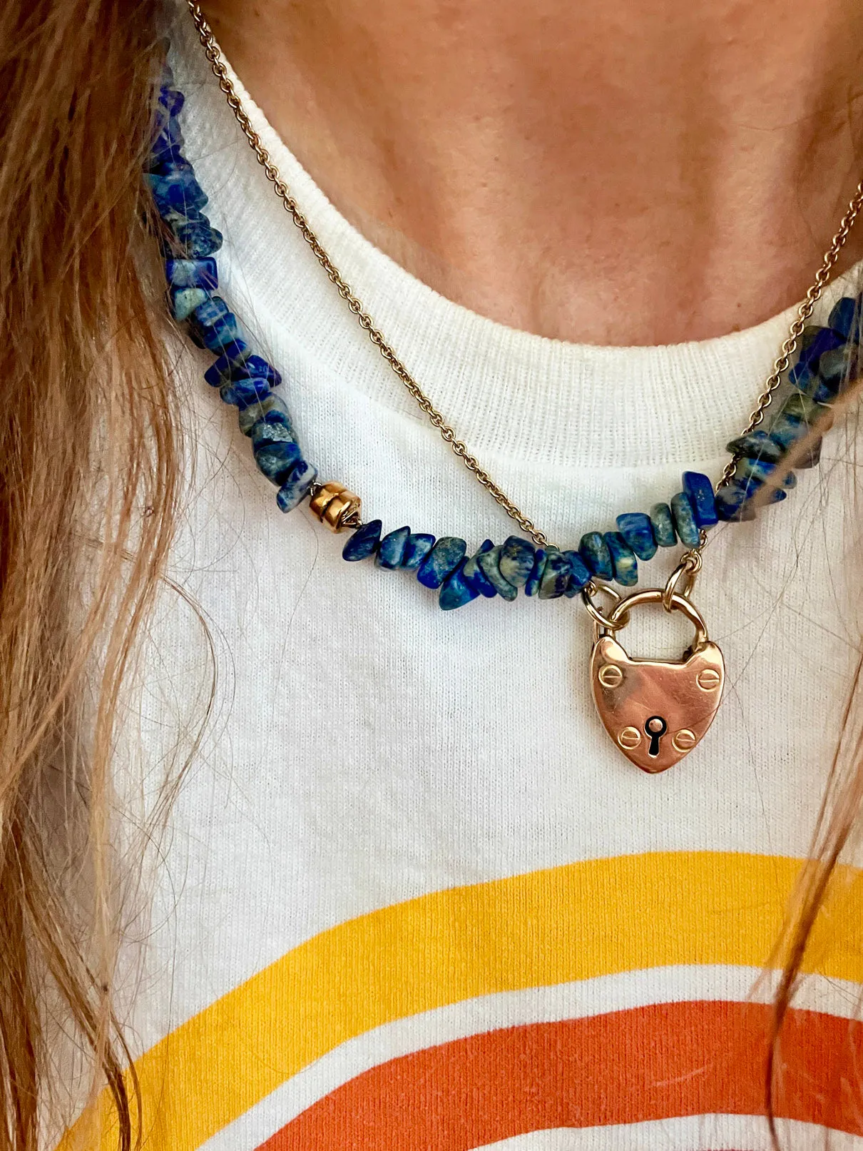 The Surfer Boy Necklace (Lapis Lazuli)