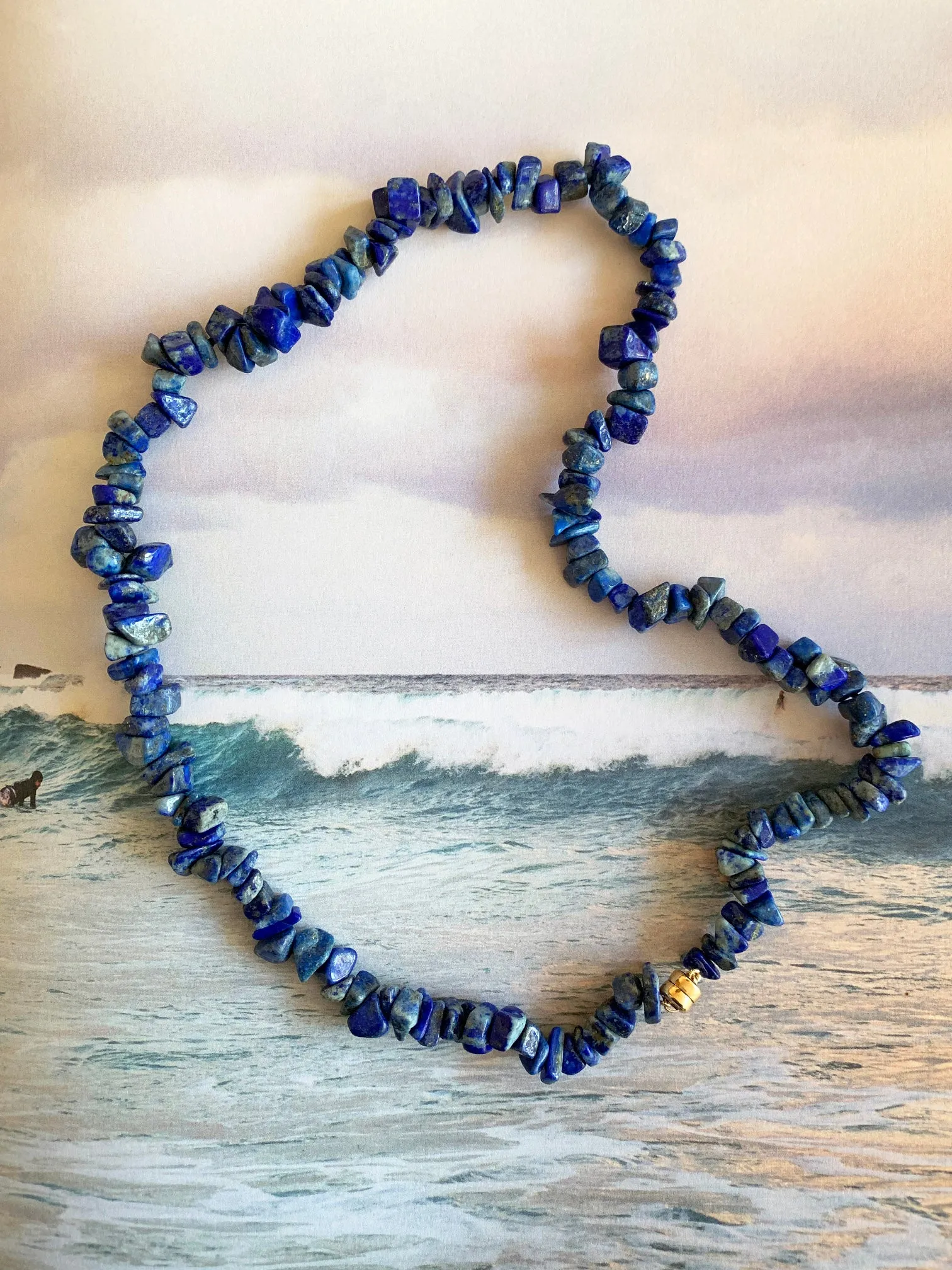 The Surfer Boy Necklace (Lapis Lazuli)