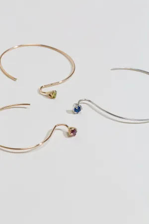 Threader Hoop Earrings - Medium