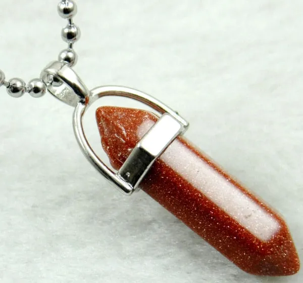 Titanium Crystal Chakra Pendant Necklace Gemstone Lucky Charm Necklace