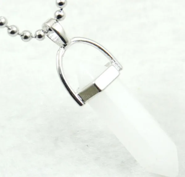 Titanium Crystal Chakra Pendant Necklace Gemstone Lucky Charm Necklace