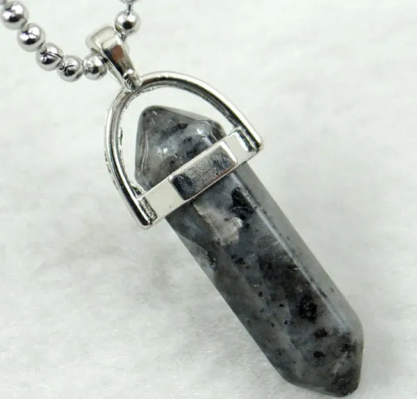 Titanium Crystal Chakra Pendant Necklace Gemstone Lucky Charm Necklace