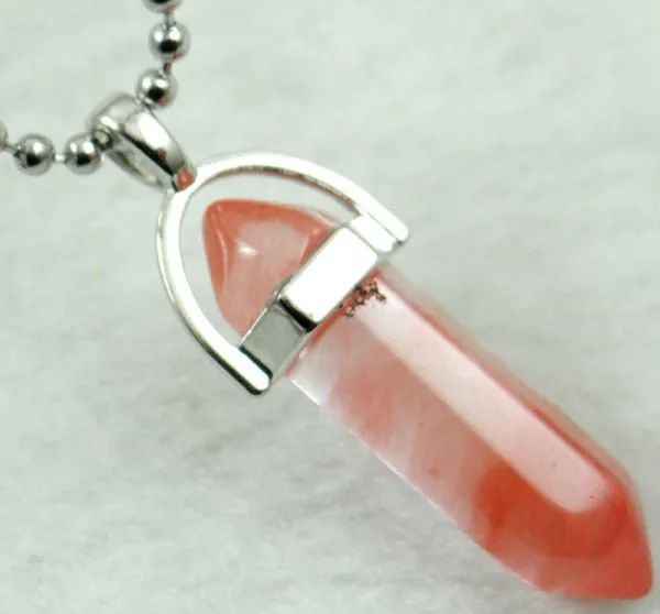 Titanium Crystal Chakra Pendant Necklace Gemstone Lucky Charm Necklace